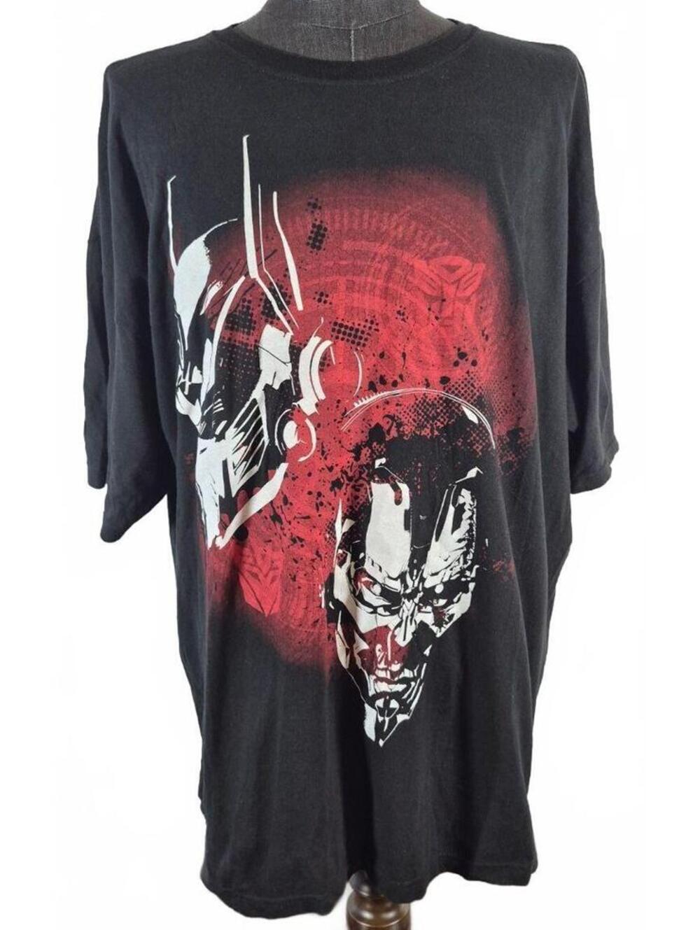 Transformers Graphic Tee Black Red Men’s 2XL